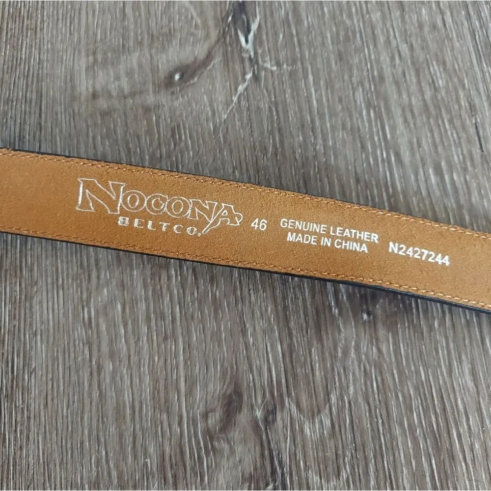Vintage 1996 Nocona Brown Belt NO BUCKLE Size 46